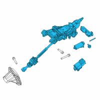 OEM 2015 Ford Edge Column Assembly Diagram - F2GZ-3C529-AH