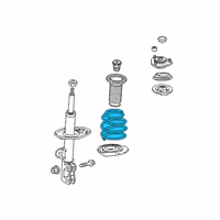 OEM Toyota Corolla Coil Spring Diagram - 48131-12J10