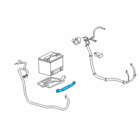 OEM 2008 Buick LaCrosse Retainer Asm-Battery Hold Down Diagram - 25844053