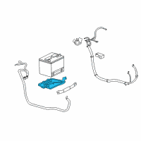 OEM 2008 Pontiac Grand Prix Tray Asm-Battery Diagram - 15795406