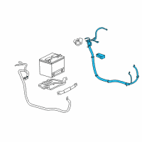 OEM 2007 Pontiac Grand Prix Cable Asm, Battery Positive Diagram - 19116217