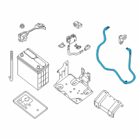 OEM 2014 Nissan Leaf Cable Assy-Battery Earth Diagram - 24080-3NF0A