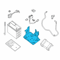 OEM 2014 Nissan Leaf Bracket Assembly-Battery Mounting Diagram - 64860-3NF0A