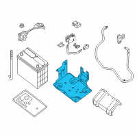 OEM Nissan Bracket Assembly-Battery Mounting Diagram - 64860-3NF0A