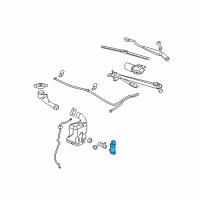 OEM Saturn Aura Front Washer Pump Diagram - 15284528