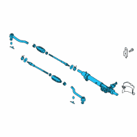 OEM 2017 Infiniti QX60 Power Steering Gear & Linkage Assembly Diagram - 49001-9NC0A