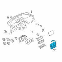 OEM 2012 Nissan Murano Switch Assembly-Accelerator Pedal Diagram - 25391-1GR1B