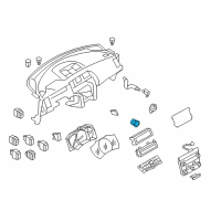 OEM Nissan Murano Switch Assy-Ignition Diagram - 25150-1AA0A