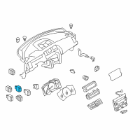 OEM 2012 Nissan Murano Switch Assy-Door Diagram - 25140-1AA0A