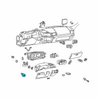 OEM Pontiac Grand Prix Switch Asm-Rear Compartment Lid Release Diagram - 10060578