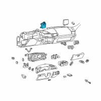 OEM 1993 Chevrolet Camaro Theft Deterrent Module Assembly Diagram - 88964942