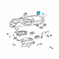 OEM 1996 Pontiac Firebird Body Control Module Assembly Diagram - 16243951