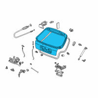 OEM 1998 Honda Civic Tailgate Diagram - 68100-S00-C03ZZ