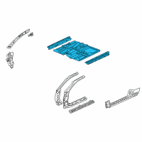 OEM 2003 Acura RSX Floor, Front Diagram - 65100-S6M-A00ZZ