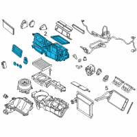 OEM Mercury Milan AC & Heater Case Diagram - AE5Z-19C974-A