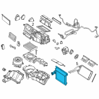 OEM 2011 Ford Fusion Evaporator Core Diagram - AH6Z-19860-A