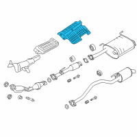 OEM 2015 Chevrolet City Express Heat Shield Diagram - 19316789