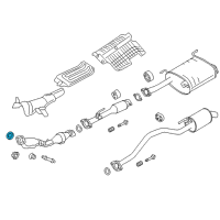 OEM 2016 Chevrolet City Express Converter & Pipe Seal Diagram - 19316303