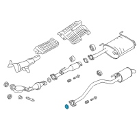 OEM Chevrolet City Express Center Pipe Seal Diagram - 19316302