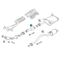 OEM 2015 Chevrolet City Express Center Pipe Insulator Diagram - 19316298