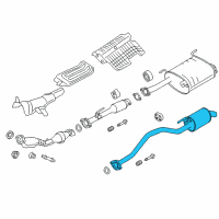 OEM 2018 Chevrolet City Express Rear Muffler Diagram - 19316292