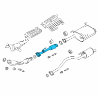 OEM 2016 Chevrolet City Express Front Pipe Diagram - 19316291