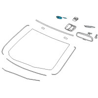 OEM Acura RDX Sensor Assembly, Rain & Light Diagram - 38970-TX4-A01