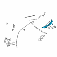 OEM 2019 Infiniti Q70L Link Assembly WIPER Diagram - 28840-1MA1B