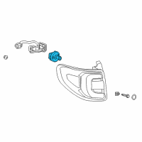 OEM 2017 GMC Acadia Limited Bulb-Stop & Tail Lamp Diagram - 13582912