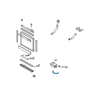 OEM Lexus LS460 Hose, Reserve Tank Outlet Diagram - 16566-38010