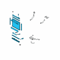 OEM Lexus Radiator Replacement Diagram - 16400-38170