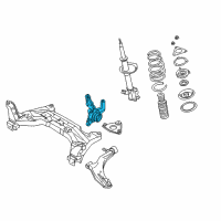 OEM 2001 Nissan Sentra Spindle-KNUCKLE, RH Diagram - 40014-4M400