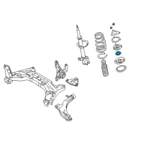 OEM 1996 Nissan Sentra Bearing-Strut Mounting Diagram - 54325-4Z000