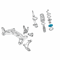 OEM 2005 Nissan Sentra Front Spring Seat Assembly Upper Diagram - 54040-4Z000