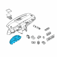 OEM BMW 528i Speedometer Cluster Diagram - 62-10-6-821-074