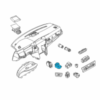 OEM 2011 BMW 550i GT Switch For Start/Stop Diagram - 61-31-9-229-564