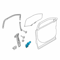 OEM 2018 Ford Police Interceptor Utility Window Motor Diagram - JB5Z-9923394-A