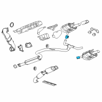 OEM Buick Regal Rear Muffler Clamp Diagram - 13278367