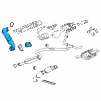 OEM Buick Regal 3Way Catalytic Convertor Assembly Diagram - 12641644
