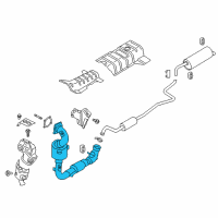 OEM 2018 Ford EcoSport Catalytic Converter Diagram - J2BZ-5E212-B