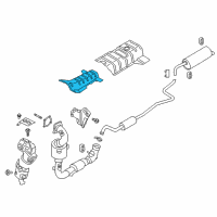 OEM 2018 Ford EcoSport Exhaust Shield Diagram - GN1Z-9911434-A