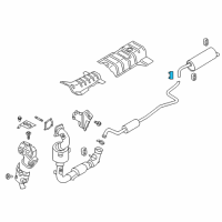OEM 2018 Ford EcoSport Rear Muffler Clamp Diagram - EU2Z-5K256-C