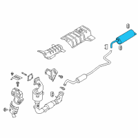 OEM 2018 Ford EcoSport Rear Muffler Diagram - GN1Z-5A289-G