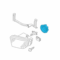 OEM 1998 Infiniti QX4 Cover-Fog Lamp Diagram - 26029-1W300
