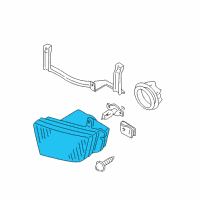 OEM 1998 Infiniti QX4 Housing Assy-Fog Lamp, RH Diagram - 26154-1W300
