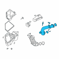 OEM BMW X3 CHARGE AIR INDUCTION TRACT Diagram - 13-71-8-651-066