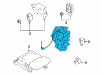 OEM 2022 Toyota GR86 Air Bag Clockspring Diagram - SU00307185