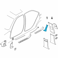 OEM BMW 750iL Left Windscreen Panel Cover - Its Diagram - 51-43-2-251-365