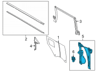 OEM Ford Bronco REGULATOR ASY - WINDOW Diagram - M2DZ-7827000-A