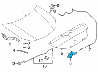 OEM 2022 Toyota GR86 Lock Assembly Diagram - SU003-09883